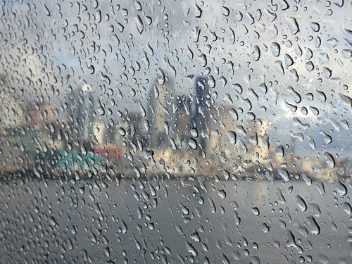 Seattle in rain